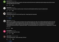 YouTubers commenting on MoistCr1TiKaL's clip (Image via Moisty Reacts/YouTube)